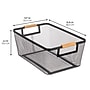 mDesign Steel Organizer, Matte Black (24357W)~#|#~B4B80E56-E49F-4D0F-BD57BDA7D961B279_sc7