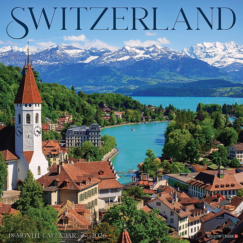 2026 Willow Creek Switzerland 12" x 12" Monthly Wall Calendar (56165) image 1
