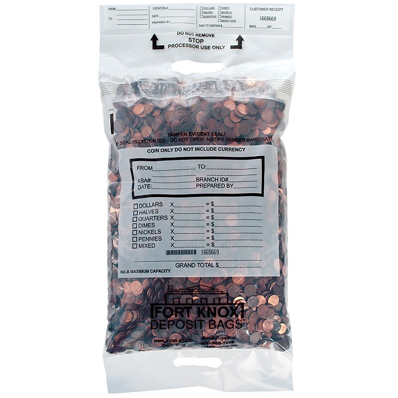 Bank Supplies Deposit Bags, 200/Box (630-23222) image 1