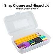 Staples Snap Plastic Cases, Clear (22859)