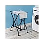 Honey-Can-Do Collapsible Wheeled Bounce-Back Hamper with Lid, Black/White (HMP-09748)~#|#~B4BD9F11-21A4-46C5-B2A9BCD85CD8BC4B_sc7