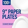 Perk™ Economy Paper Plates, 9", White, 100/Pack (PK56516)~#|#~B4C017AA-1AD6-45E2-B93079246FBF8587_sc7