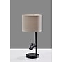 Adesso Wyatt Supercharger Incandescent Desk Lamp, 22"H, Black/Beige (2610-01)~#|#~B4C3842C-602A-463F-B24E70545915CCF8_sc7