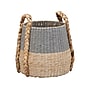 Household Essentials Terra Cattail/Paper Storage Basket, Light Beige/Gray (ML-6611)~#|#~B4C39542-B21E-487F-8F58F4230BC76652_sc7