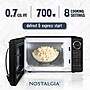 Nostalgia Retro 0.7 cu. ft. Countertop Microwave, Black (NRMOPMSW7BK6A)~#|#~B4C98610-6094-4324-9B90D3A72B5812B4_sc7
