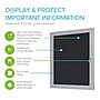 Ghent 24"H x 18"W Enclosed Recycled Rubber Bulletin Board with Satin Frame, 1 Door, Confetti (PA12418TR-CF)~#|#~B4CC682A-037C-408E-B3A2D46DF309549B_sc7