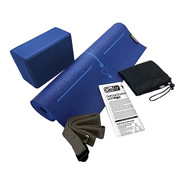 Sunny Health & Fitness Yoga Mat (Blue) - NO. 031-B | Staples