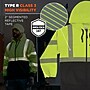 GloWear 8318BK High Visibility Long Sleeve Black Bottom Hooded Zip-Up Sweatshirt, ANSI Type R Class 3, Lime, Medium (23063)~#|#~B4DA2316-3134-4B77-8241DB89EC9B8C94_sc7