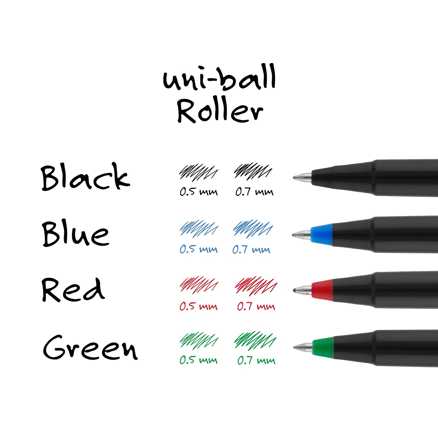 Uni-ball Roller Ball Stick Bolígrafo a Base de Tinte Tinta Roja Micro Docena 60152 - Imagen 8 de 9