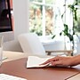 Smead Large Vegan Leather Anti-Slip Desk Pad, 36" x 17", Brown (SMD64827)~#|#~B4DF1607-6C90-408F-94FCAA4667D5BDEF_sc7