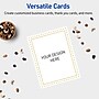 Avery Gold Border with Gold Dots Matte Blank Card, White, 20/Pack (S00-DJ1)~#|#~B4E2F964-F3B6-4FED-B4AD833C33C084DE_sc7
