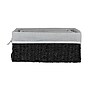 Household Essentials Woven Storage Wicker Basket, Black, 3/Set (HE1099)~#|#~B4E544A1-BFC5-4BCF-B3ECD813CF32B9F0_sc7
