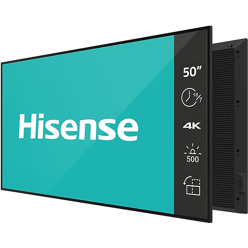 Hisense GM50D Series 50" 4K UHD Digital Signage Commercial Display for Digital Signage (50GM50D) image 1