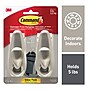 Command Large Hook, 5 lb., Brushed Nickel, 2/Pack (FC13-BN-2ES)~#|#~B4E60FD2-309A-4EF3-B1138FDEA1CBD076_sc7