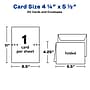 Avery Quarter-Fold Greeting Cards with Envelopes, 4.25" x 5.5", Matte White, Inkjet, 20/Pack (03266)~#|#~B4E6B7E8-10CA-49CB-BD656E2E035600C0_sc7