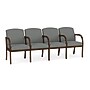 Lesro Weston 4-Seat Tandem Seating, Open House Asteroid/Riftwood Walnut (WS4103.WRW-01OHAS)~#|#~B4E86193-4334-4D74-B4F322808944DFBB_sc7