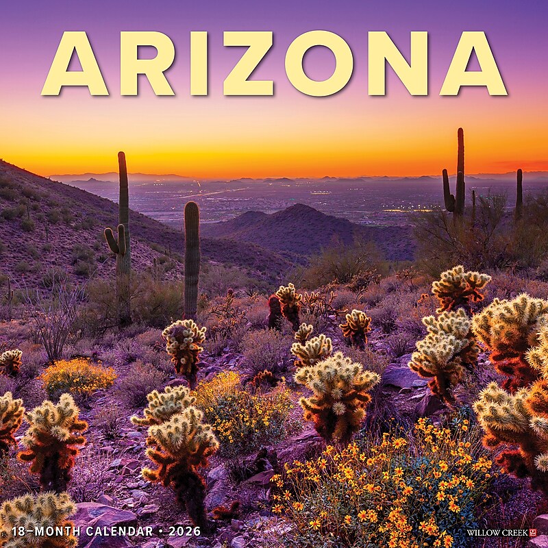 2026 Willow Creek Arizona 12" x 12" Monthly Wall Calendar (49907) image 1
