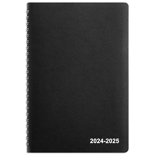 20242025 Staples 5" x 8" Academic Weekly & Monthly Planner, Faux