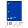Staples 1-Subject Notebooks, 8" x 10.5", Wide Ruled, 70 Sheets, Blue (ST24003C)~#|#~B4F0A706-D84E-41D2-B1D011A3B90893C6_sc7