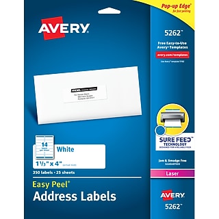 Avery Easy Peel Laser Address Labels, 1