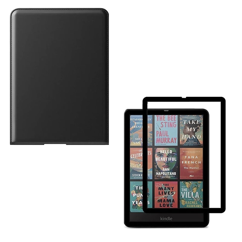 SaharaCase Indy Series Folio Case & ZeroDamage Protector for Kindle Paperwhite (2024) and Colorsoft, Black (TB00435-ZD-T69) image 1