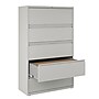 Staples Commercial 5 File Drawers Lateral File Cabinet, Locking, Gray, Letter/Legal, 42"W (21749D)~#|#~B4F6EEEF-15CE-46CB-B9522A38A1DA0F90_sc7