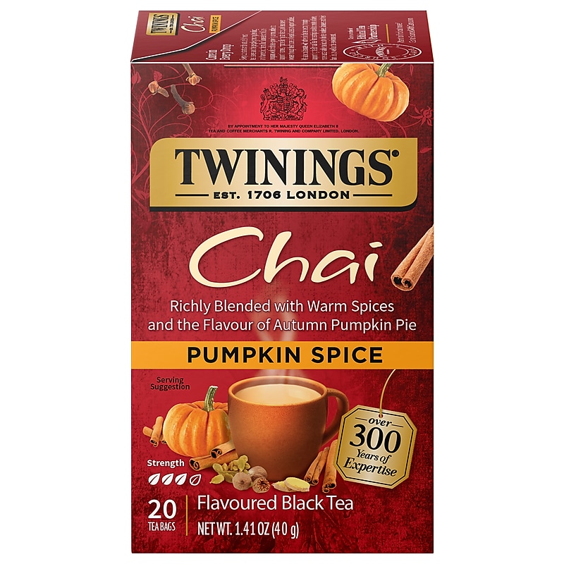 Twinings Winter Teas Pumpkin Spice, Chai, 20/Box (TNA51382) image 1