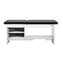 Viva Comfort Alto Adjustable Backrest Exam Table with Shelves & Step Stool, 400lbs. Capacity, Black (996-14-BLK-SS-OS-MK)~#|#~B5014E9C-C9A6-429A-BEF64C47C1909ADD_sc7