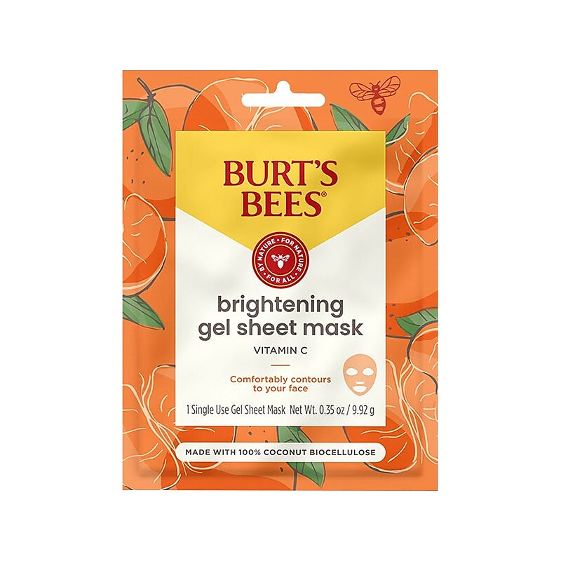 Burt's Bees Brightening Biocellulose Gel Face Mask (90697) image 1