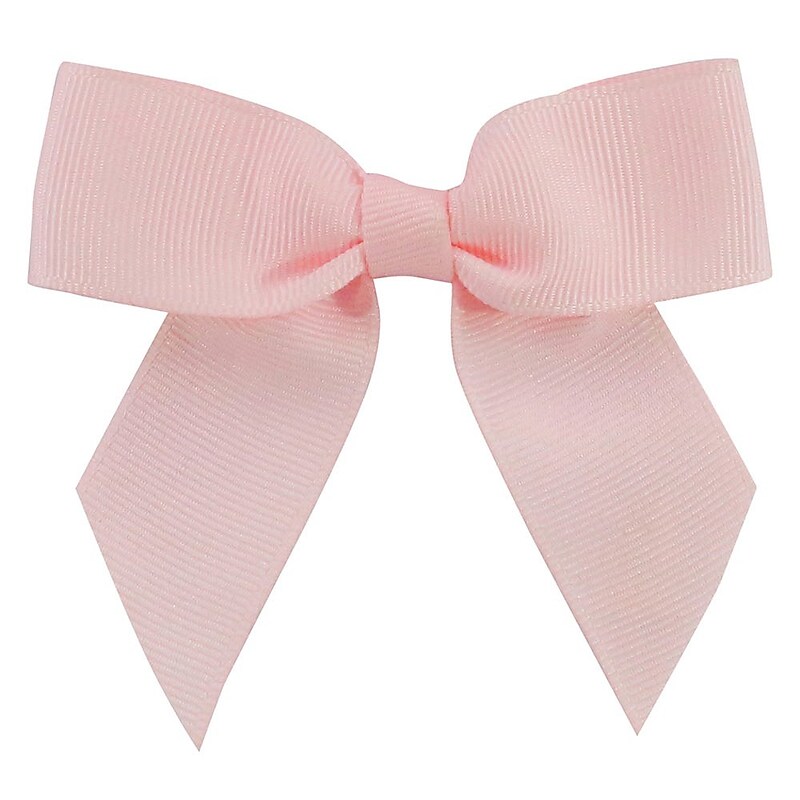 JAM Paper Grosgrain Bows, Light Pink Grosgrain, 100/pack (52640349295) image 1
