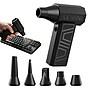 Purely D40 Portable Wireless Air Duster - 105,000 RPM High-Speed Handheld Dust Blower with 5 Nozzles, Black (PKBAD40)~#|#~B5083F77-B0C1-4728-93F63EF30A749B4E_sc7