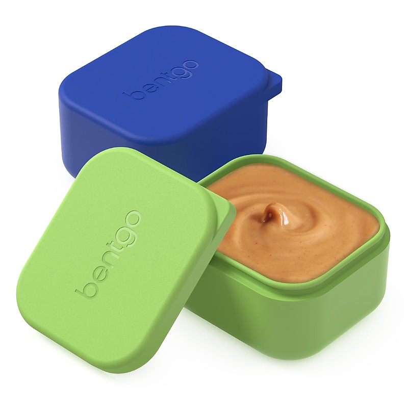bentgo Kids Snack Containers, Blue/Green, 2.6 oz. (BGKDCHSC-BG) image 1