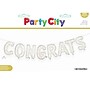 Party City Air Filled 16" Gold Confetti Congrats Balloon Banner, Gold/White (AM1100147)~#|#~B50AE873-B58F-4D5E-A24901D4BB54318C_sc7
