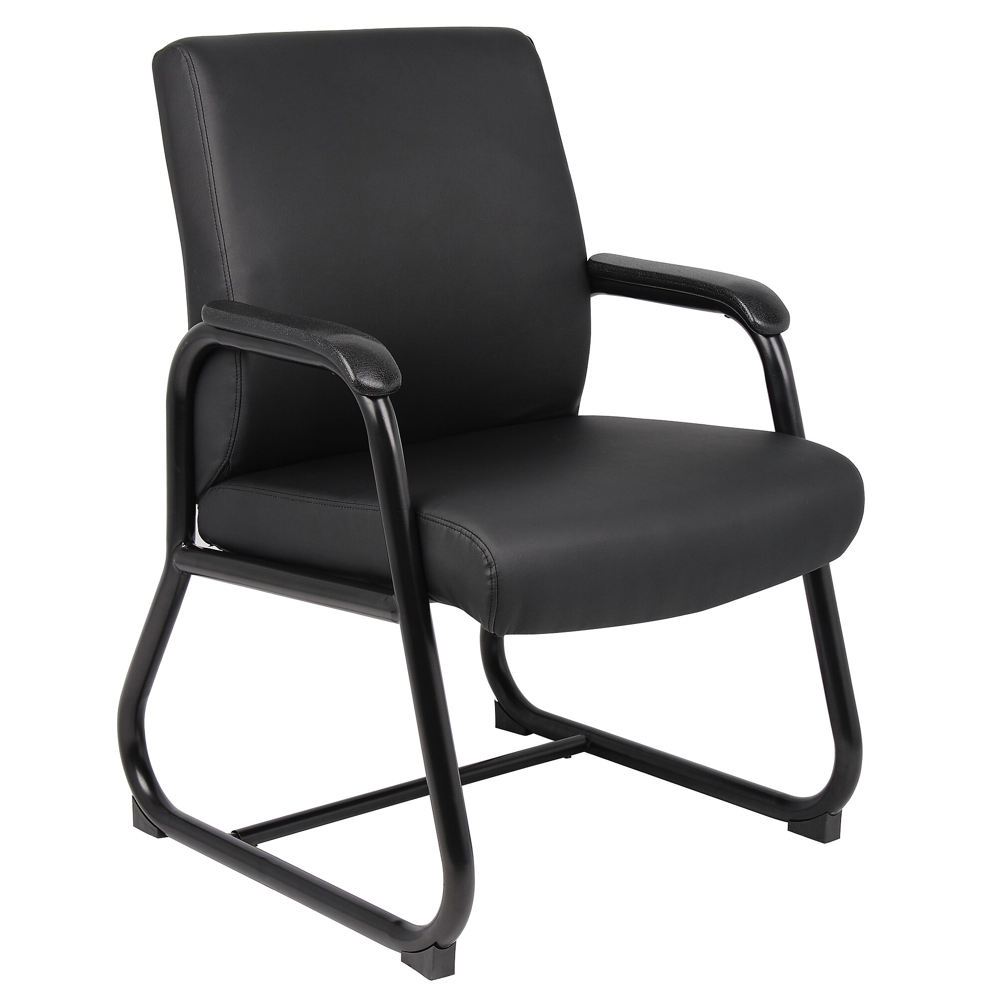 Boss Office Products Vinyl Guest Chair, Black (B709) Sansujyuku sansujyuku.com