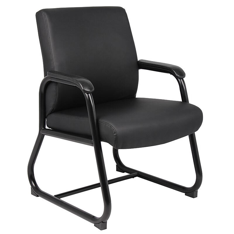 Boss Office Products Vinyl Guest Chair, Black (B709) image 1