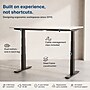 Uncaged Ergonomics Rise Up 3-stage Dual Motor Electric Standing Desk Frame, Black, Desktop Not Included (RUB)~#|#~B51D0DC7-8AB6-4722-90812C71D081A9A6_sc7