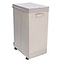 Household Essentials Rolling Hamper with Lid, Silver (HE1056)~#|#~B51E71E5-1599-4C49-A62BA1419506C4B2_sc7