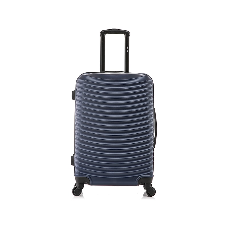 DUKAP Adly 24" Hardside Suitcase, 4-Wheeled Spinner, TSA Checkpoint Friendly, Navy Blue (DKADL00M-BLU) image 1
