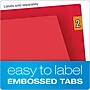 Pendaflex Reinforced Classification Folder, 3/4" Expansion, Letter Size, Red, 50/Box (H10U13R)~#|#~B52725C0-C270-4036-8C3CE1A2CB65BB2E_sc7