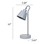 Simple Designs Sleek Essentials LED Desk Lamp, 16", Gray (LD1079-GRY)~#|#~B528BABE-3AE9-4ADF-B8B1CFED7000F584_sc7