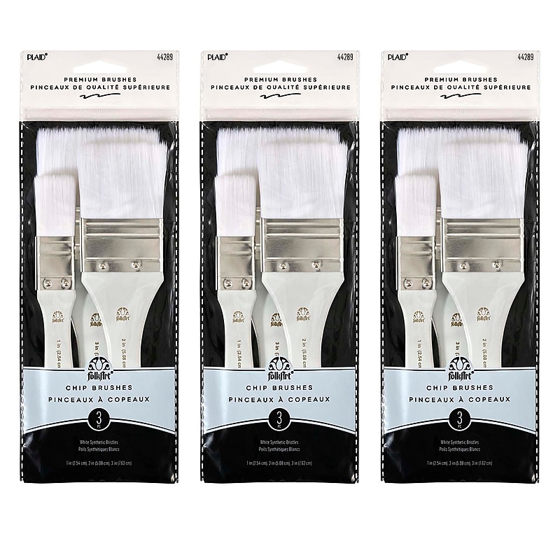 FolkArt White Nylon Chip Set, 3/Pack, 3 Packs/Bundle (FLK44289-3) image 1