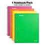 Staples 1-Subject Notebook, 8" x 10.5", Wide Ruled, 100 Sheets, Color chosen at random (ST60567C)~#|#~B52BFEE3-5D62-432D-A1C792E833A21A73_sc7