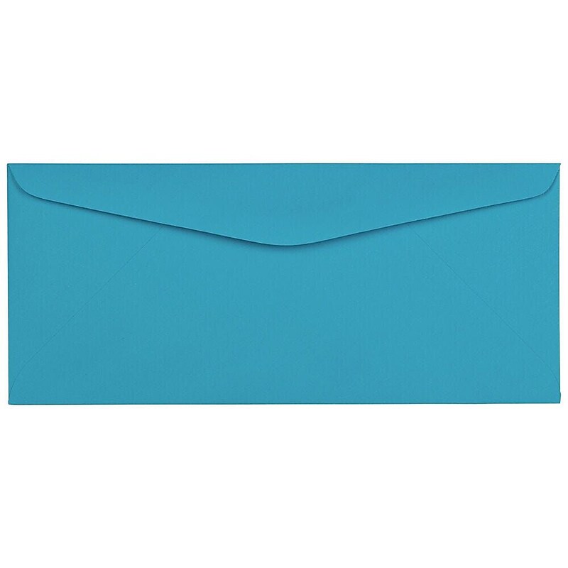 JAM Paper #9 Business Envelope, 3 7/8" x 8 7/8", Blue, 100/Pack (1532897D) image 1