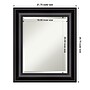 Amanti Art Grand Black Frame Wall Mirror, 25.75" x 21.75" (A42674593058)~#|#~B539740D-F4D6-4F87-84FACF5DC6FC95A5_sc7