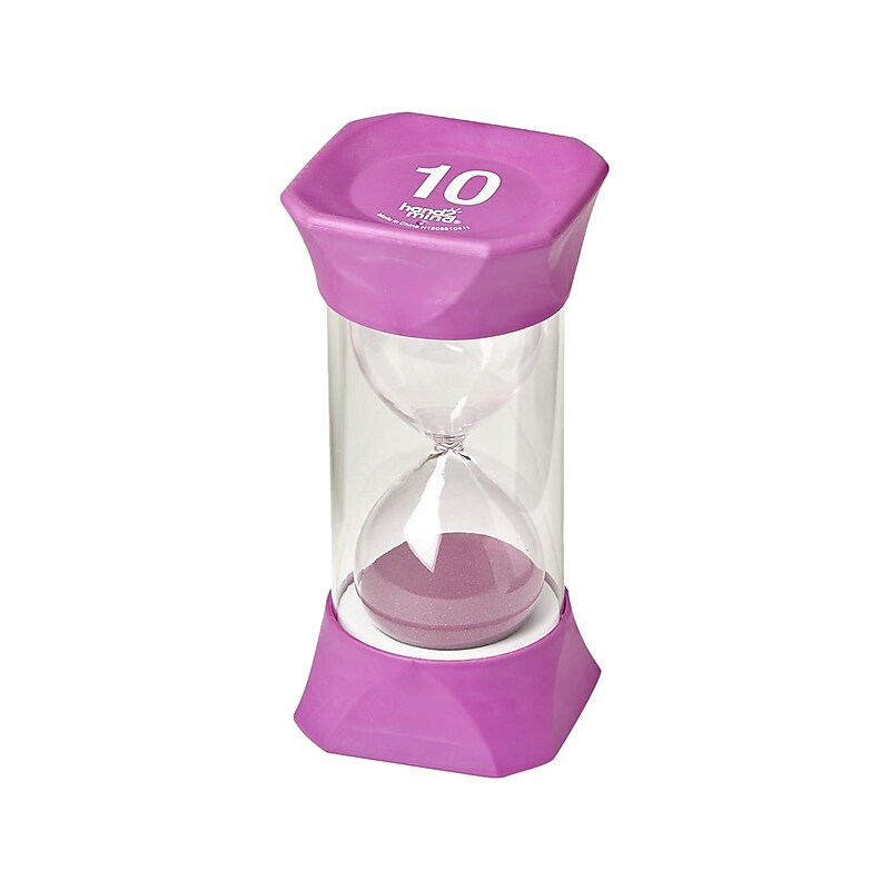 hand2mind Jumbo 10-Minute Sand Timer, Purple (93069) image 1