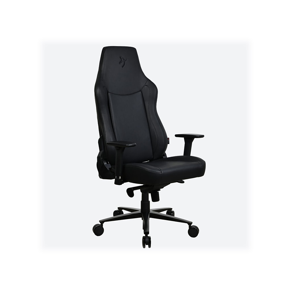 Black ergonomic gaming chair side view