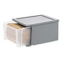 Iris Stackable Storage Drawer, Gray, 3/Pack (500163)~#|#~B53F0D82-9C50-418A-932D8F7D0EAF7337_sc7