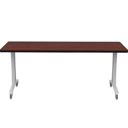 Safco Rumba Training Room Table, 24" x 72", Biltmore Cherry