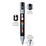 POSCA PC-5M Water Based Paint Marker, Medium Bullet Tip, Grey, 3/Pack (UBCPC5MGREY-3)~#|#~B543C619-63CA-4B29-909D370287C3F436_sc7