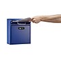 AdirOffice Steel Combination Locking Wall Mounted Interoffice Drop Box Mailbox, Medium, Blue (631-05-BLU-KCPK)~#|#~B5445612-D607-4314-8A142C36D876AEA9_sc7